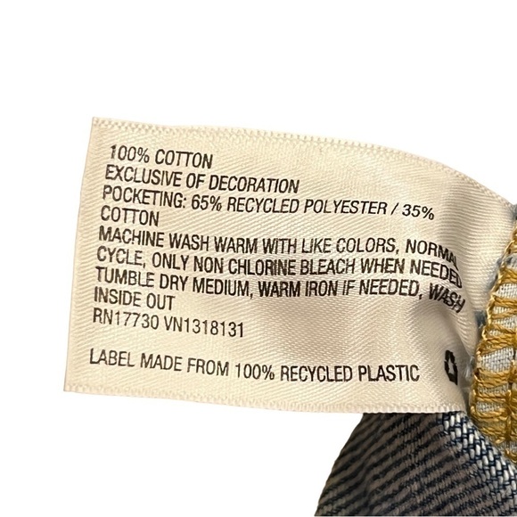 WILD FABLE Highest Rise Mom Shorts, HAPPY Stitched on Back Pocket, Boho Festival - Picture 8 of 13